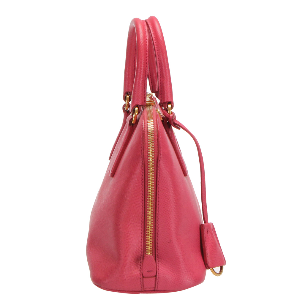 

Prada Pink Saffiano Leather Promenade Satchel Bag