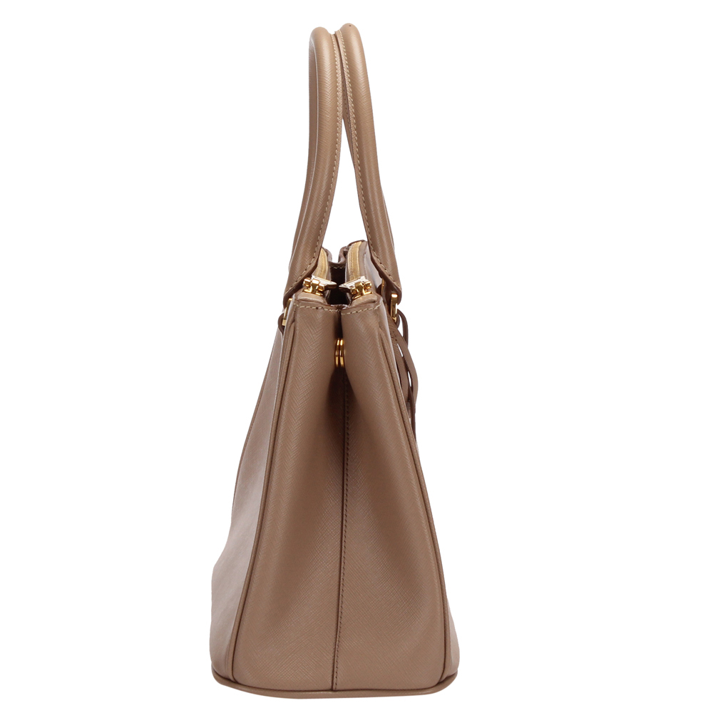 

Prada Beige/Brown Leather Galleria Satchel Bag