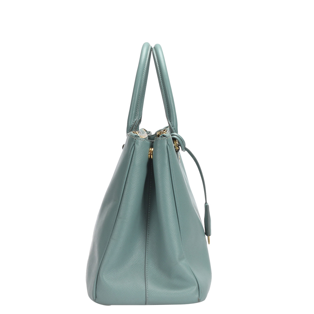 

Prada Blue Saffiano Leather Galleria Satchel Bag