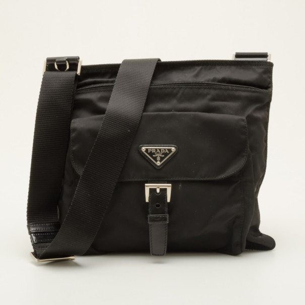 prada vela nylon shoulder bag