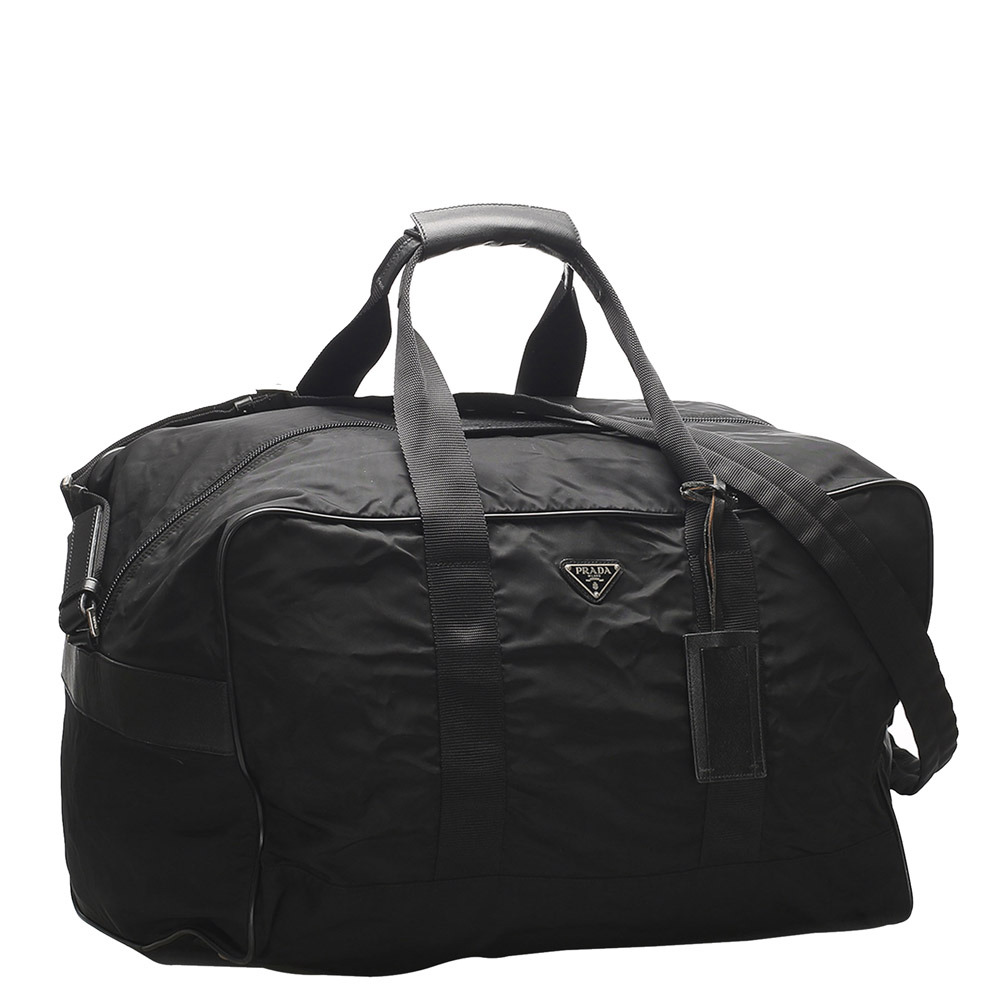 

Prada Black Nylon Tessuto Travel Bag