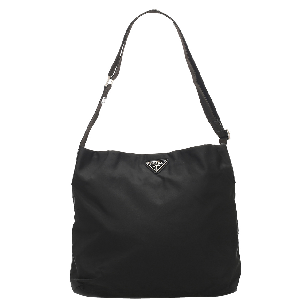 Pre Owned Prada Black Nylon Shoulder Bag