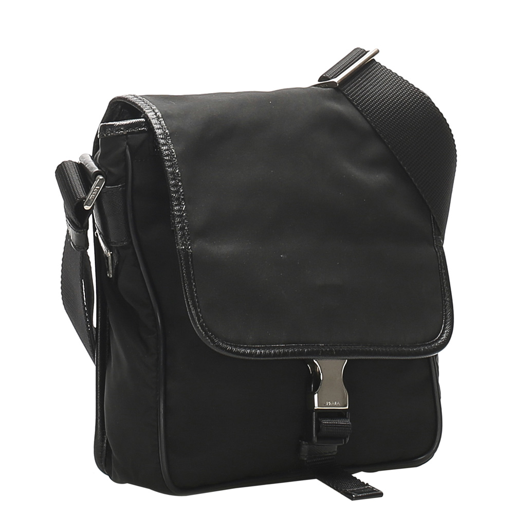 

Prada Black Nylon Tessuto Shoulder Bag