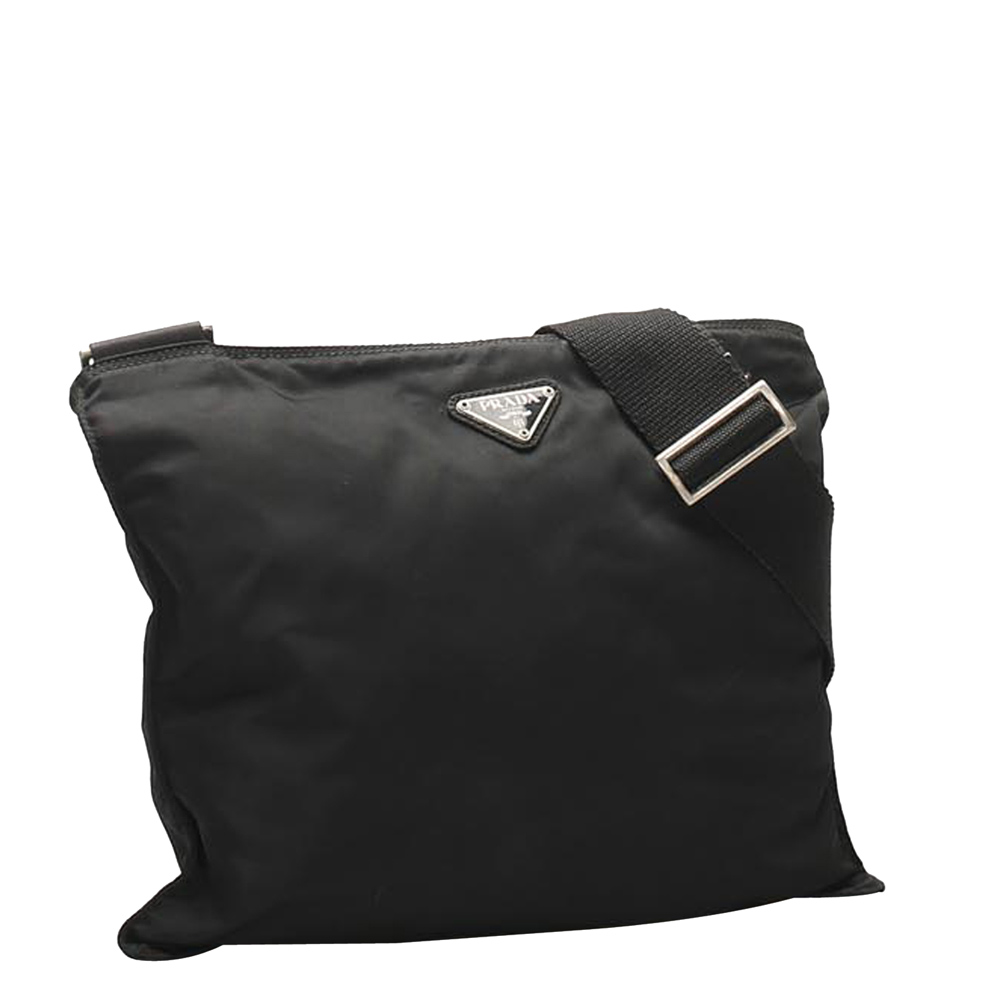 

Prada Black Nylon Tessuto Crossbody Bag