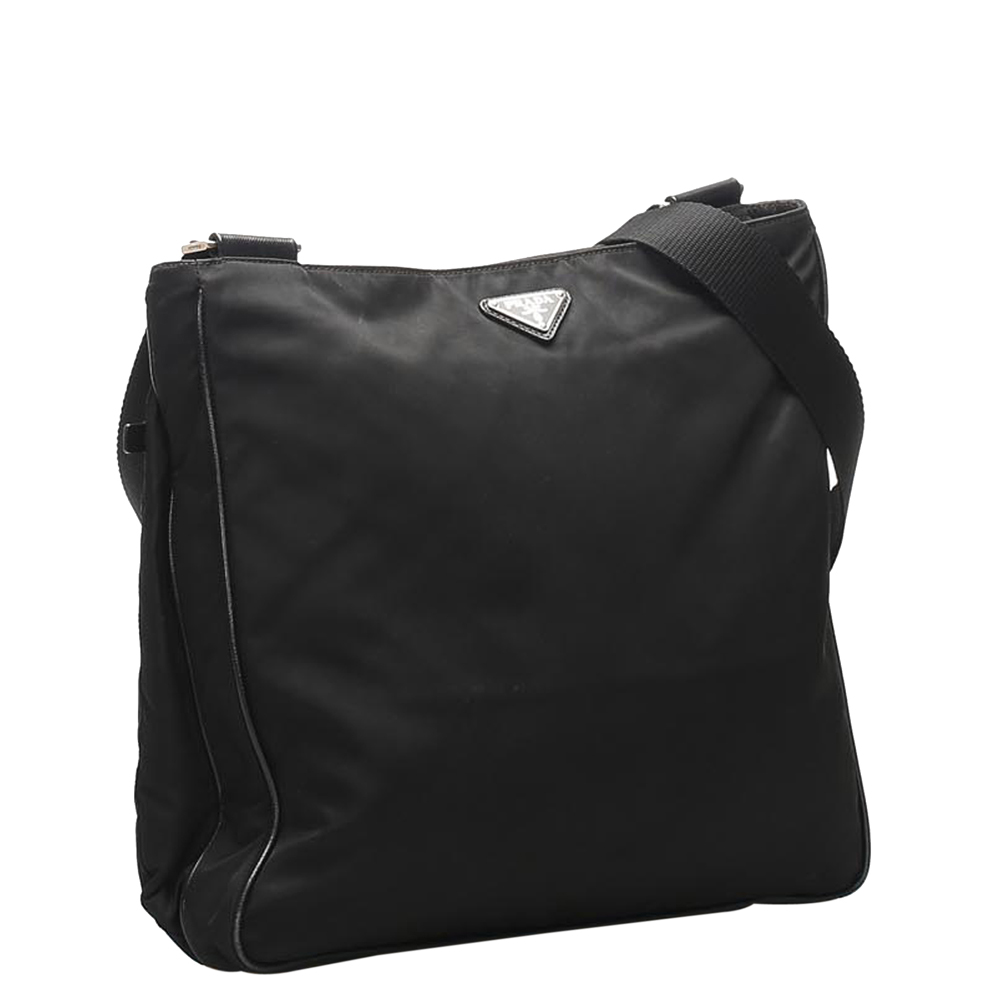 

Prada Black Nylon Tessuto Shoulder Bag