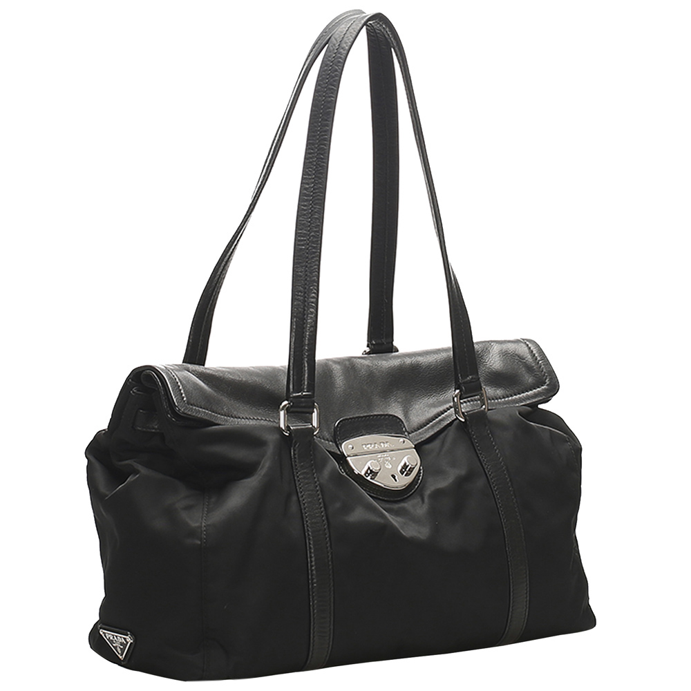 

Prada Black Nylon Tessuto Easy Bag