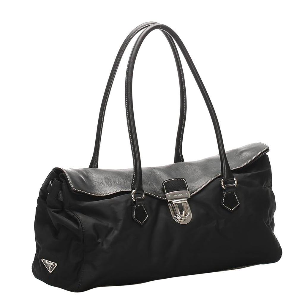 

Prada Black Tessuto Easy Satchel