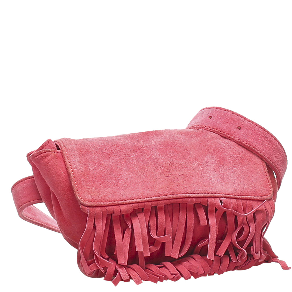 

Prada Pink Suede Belt Bag