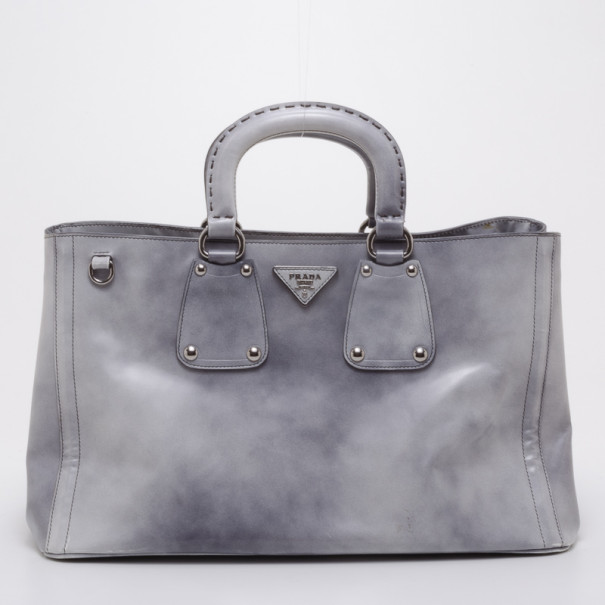 Pre Owned Prada Spazzolato Tote