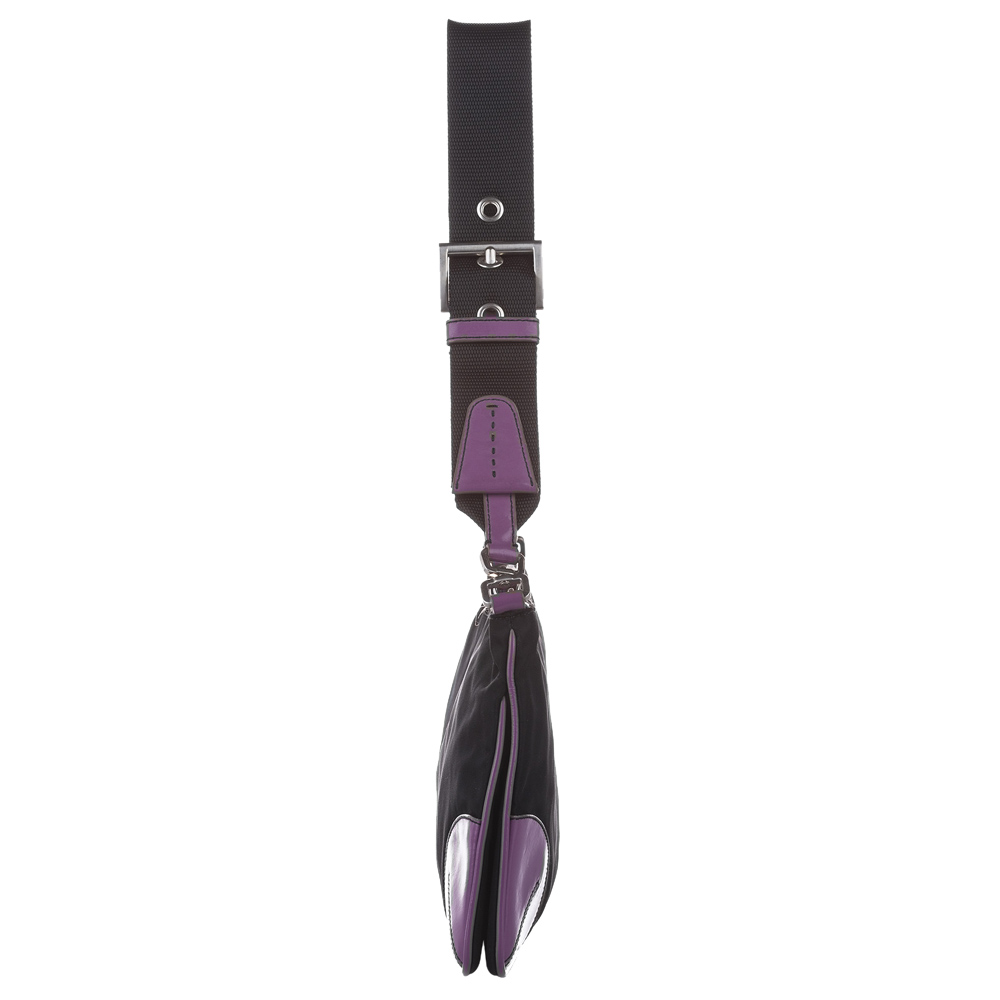 

Prada Black/Purple Nylon Tessuto Bag