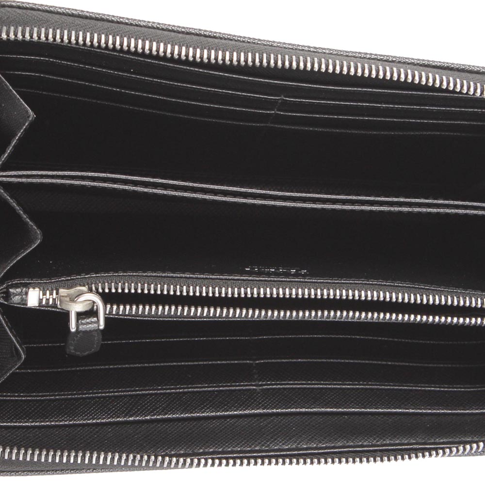 

Prada Black Saffiano Leather Organizer Wallet