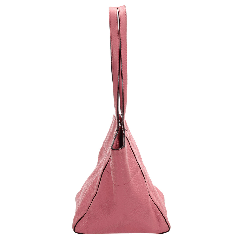 

Prada Pink Leather Saffiano Tote Bag