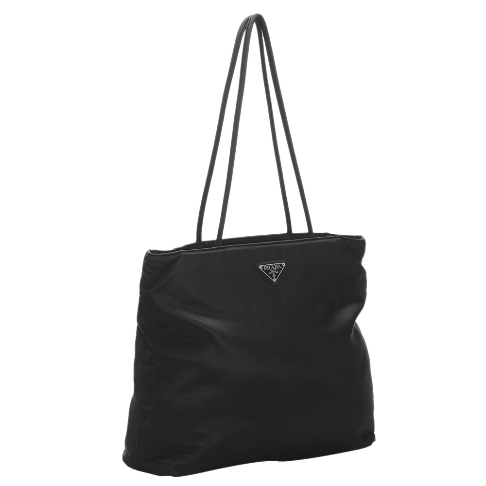 

Prada Black Nylon Tessuto Tote Bag