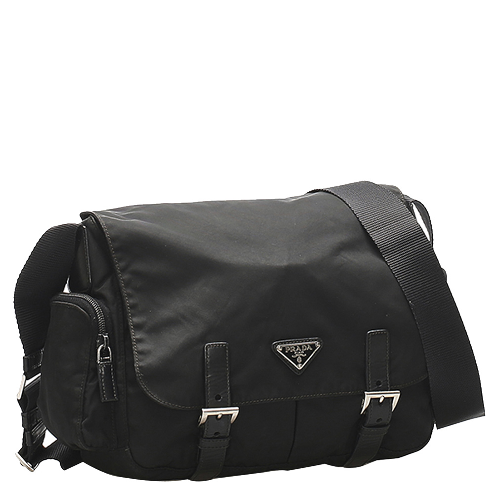 

Prada Black Nylon Tessuto Crossbody Bag