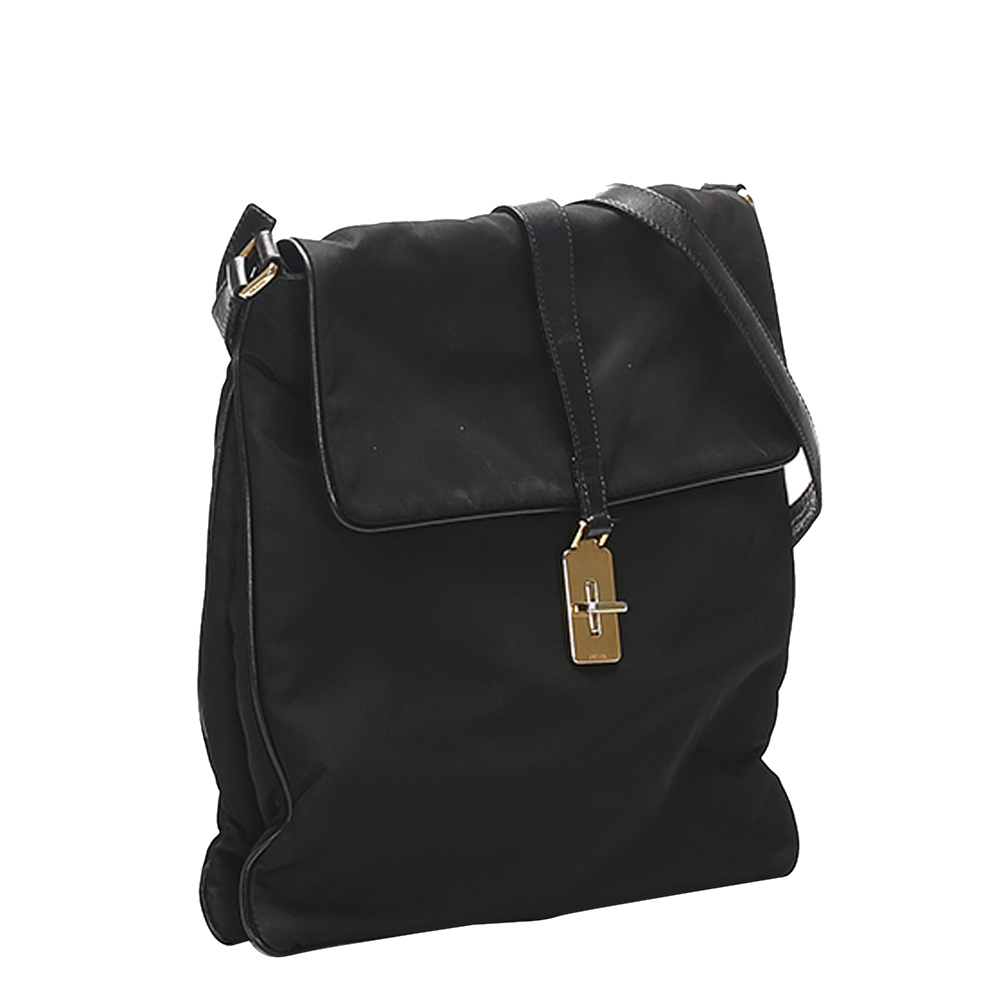 

Prada Black Nylon Shoulder Bag