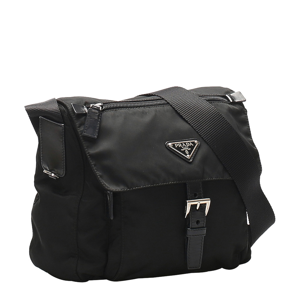 

Prada Black Nylon Tessuto Crossbody Bag