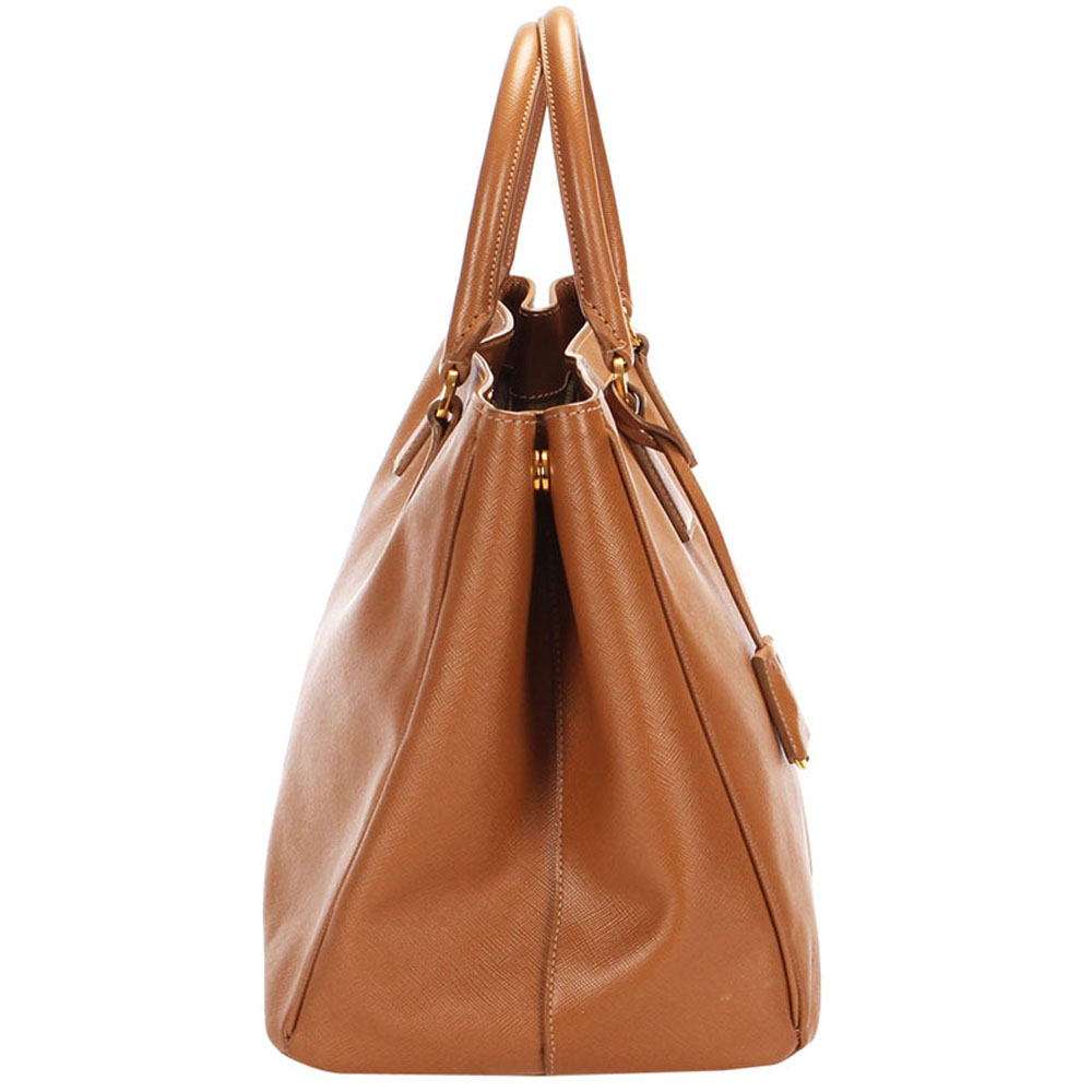 

Prada Brown Leather Galleria Tote Bag