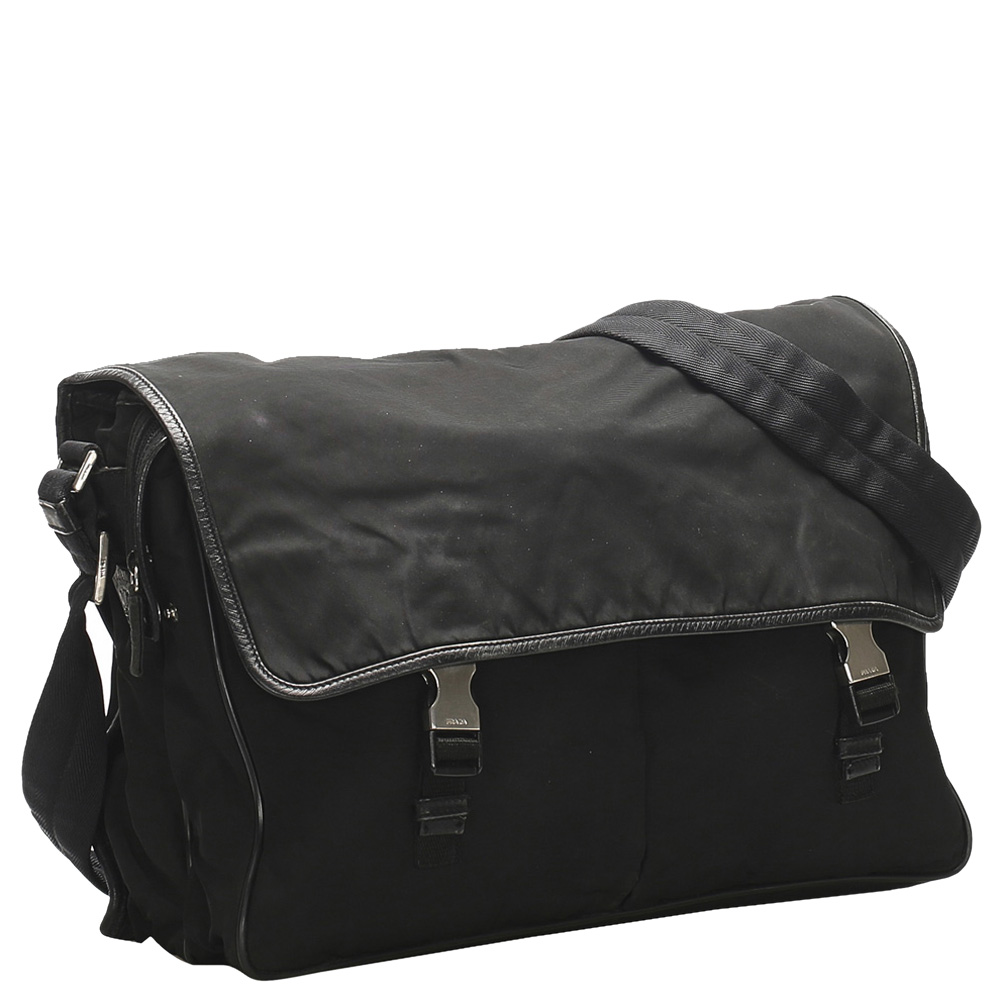 

Prada Black Tessuto Nylon Crossbody Bag