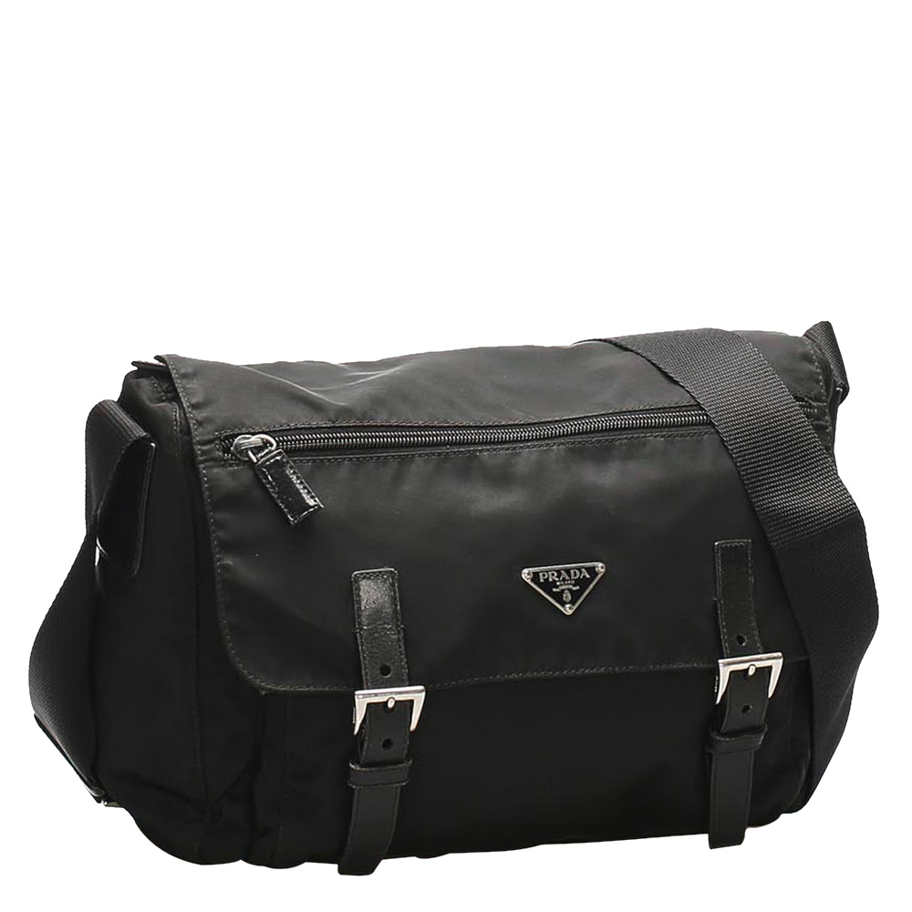 

Prada Black Tessuto Nylon Crossbody Bag