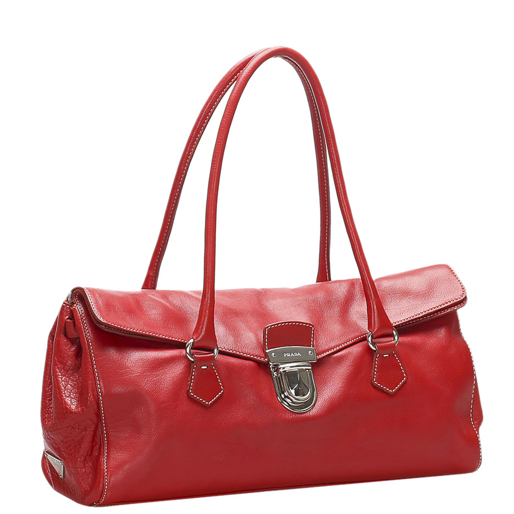 

Prada Red Leather Easy Shoulder Bag