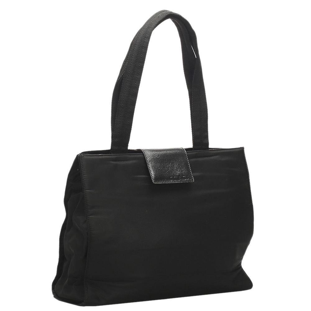 

Prada Black Nylon Tessuto Shoulder Bag