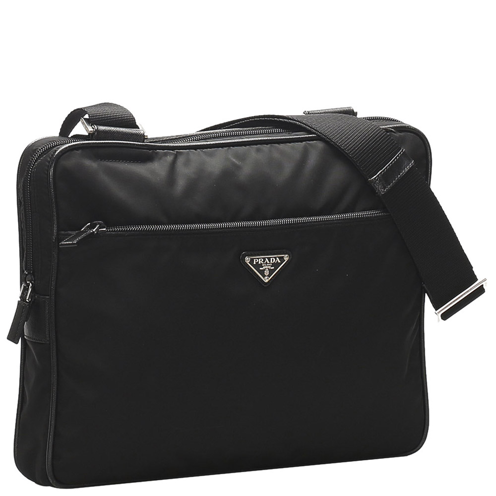 

Prada Black Nylon Tessuto Crossbody Bag