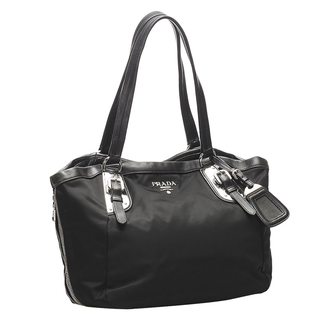 

Prada Black Nylon Tessuto Shoulder Bag
