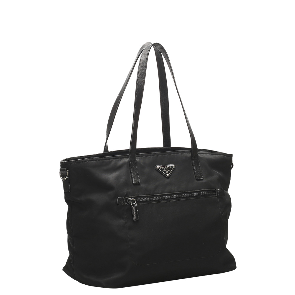 

Prada Black Nylon Tessuto Satchel Bag