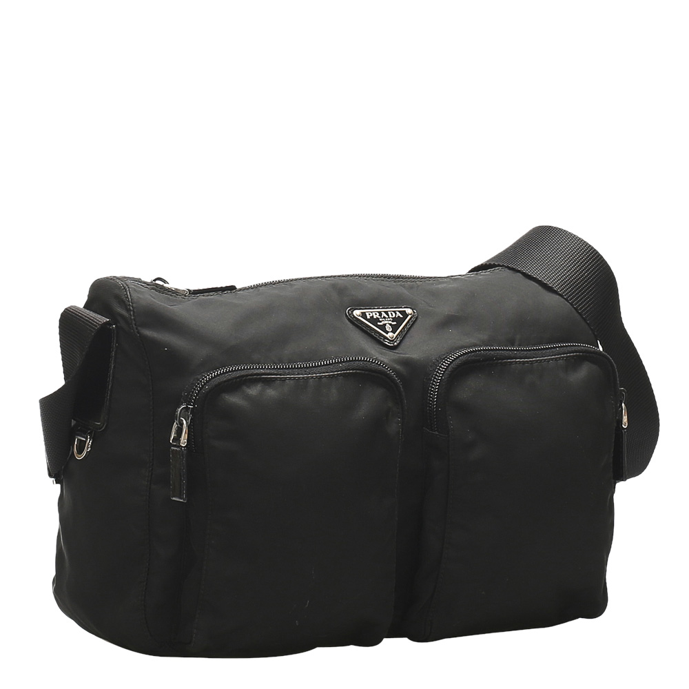 

Prada Black Tessuto Nylon Shoulder Bag
