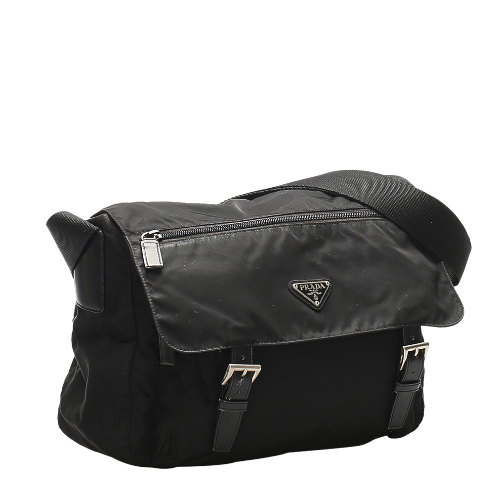 

Prada Black Tessuto Nylon Shoulder Bag
