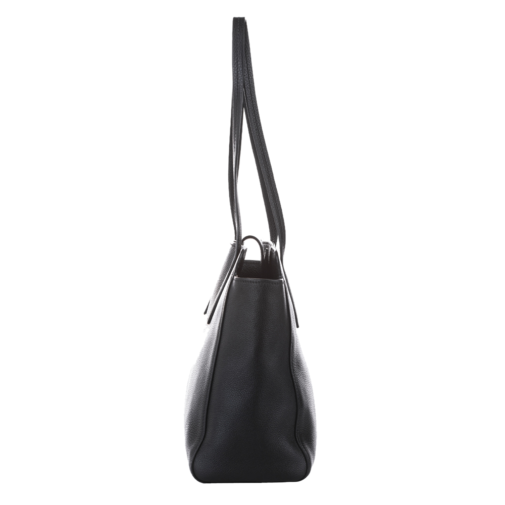 

Prada Black Leather Vitello Phenix Tote Bag