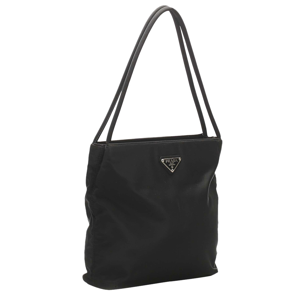 

Prada Black Nylon Tessuto Shoulder Bag