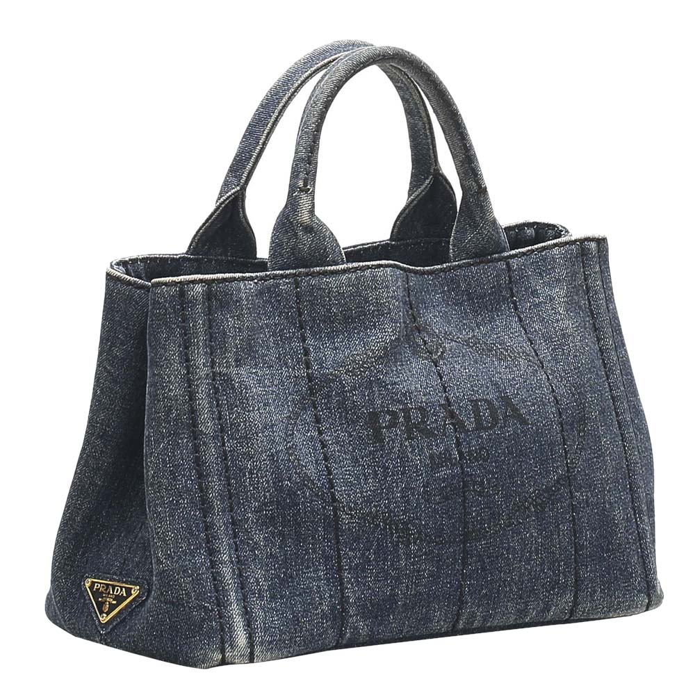 

Prada Blue Denim Canapa Bag