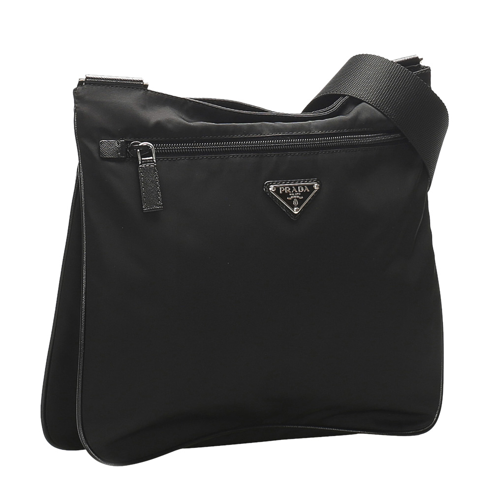 

Prada Black Nylon Tessuto Shoulder Bag