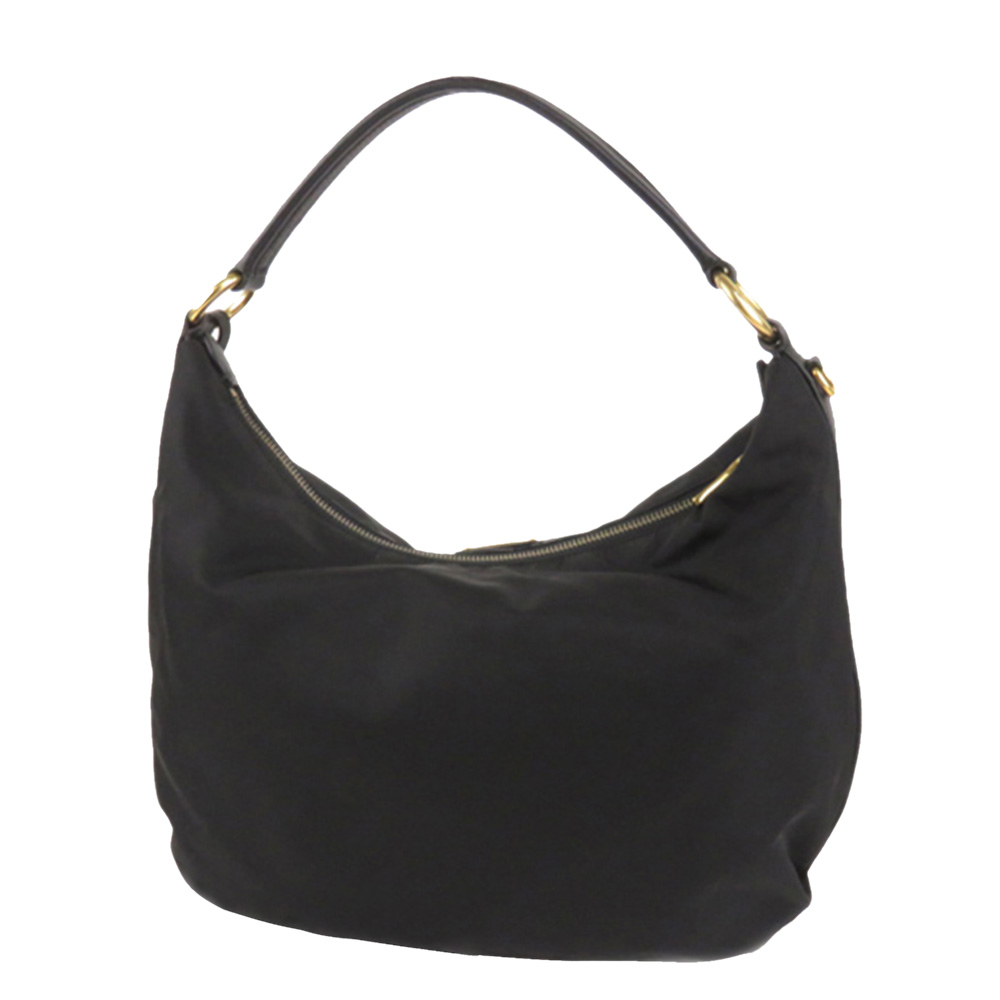 

Prada Black Nylon Tessuto Hobo Bag
