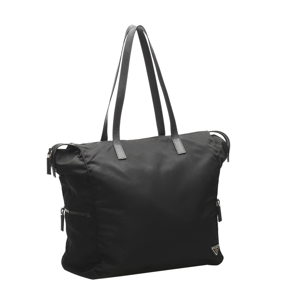 

Prada Black Nylon Tessuto Tote Bag