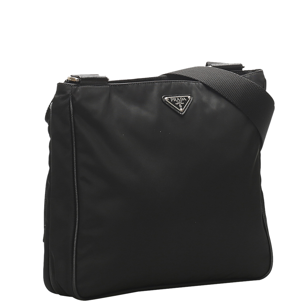 

Prada Black Nylon Tessuto Shoulder Bag