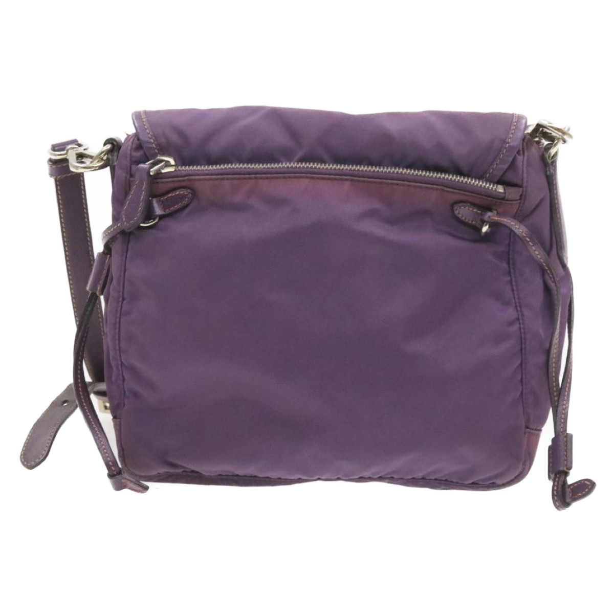 

Prada Purple Nylon Tessuto Messenger Bag
