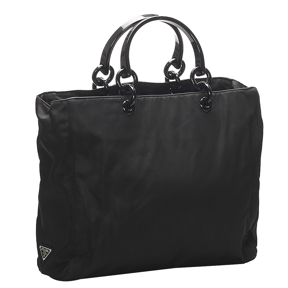 

Prada Black Nylon Tessuto Tote Bag