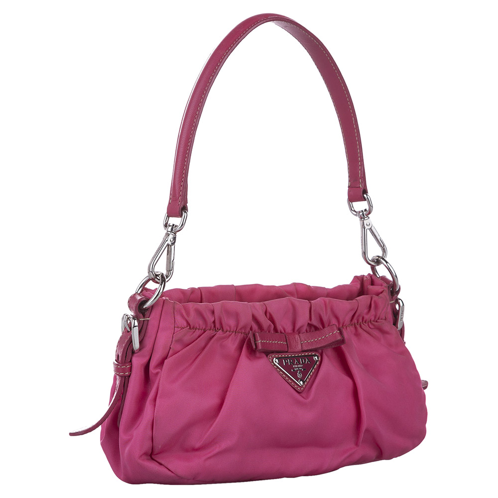 

Prada Pink Nylon Tessuto Shoulder Bag