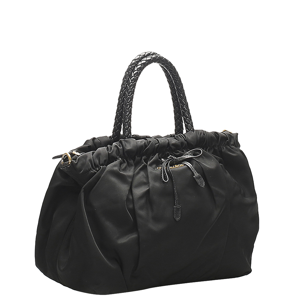 

Prada Black Nylon Tessuto Tote Bag