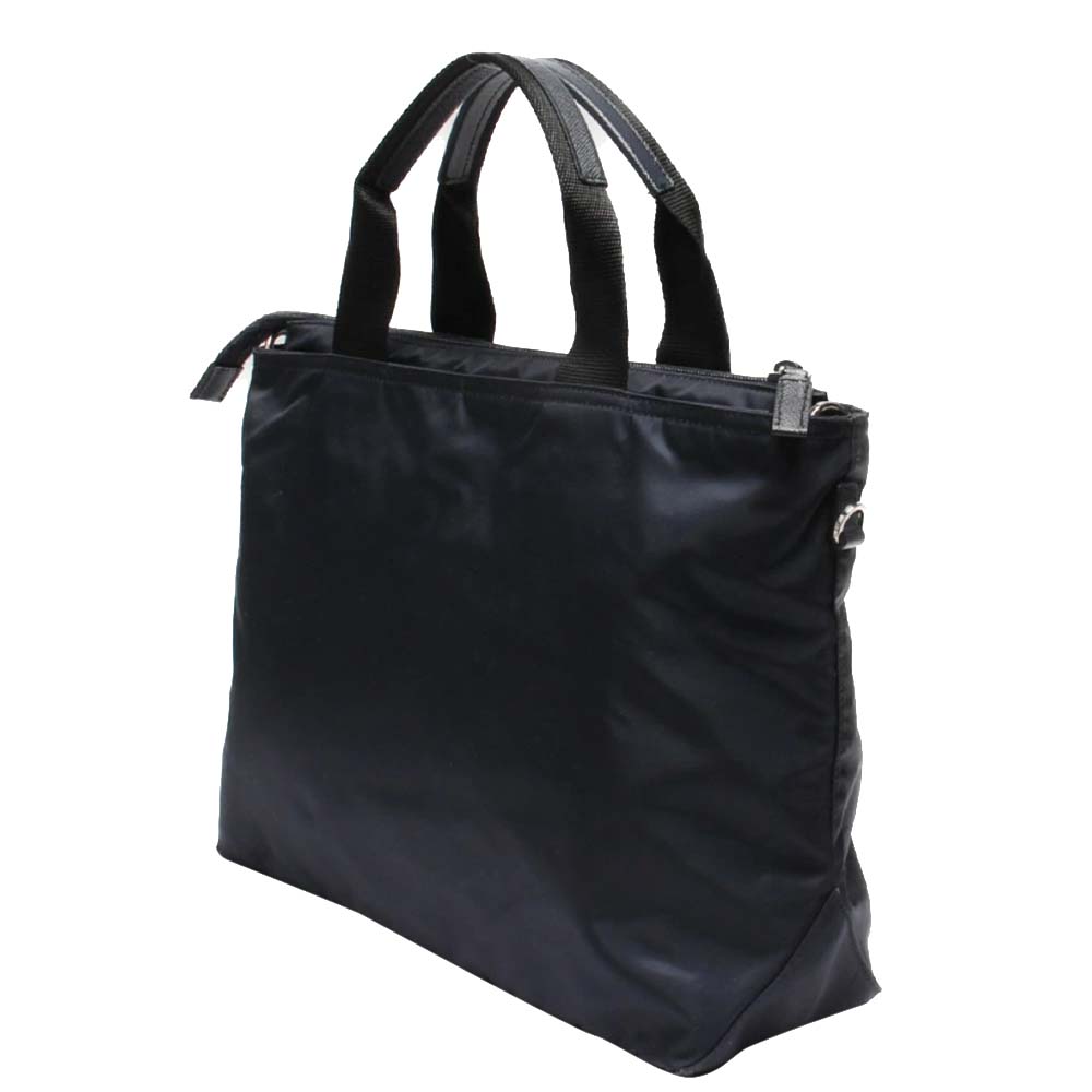 

Prada Navy Blue Nylon Tote Bag