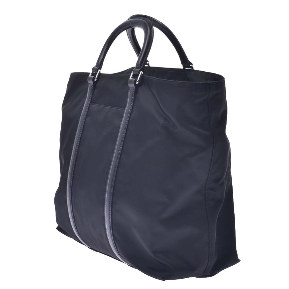 

Prada Black Leather, Nylon Tote