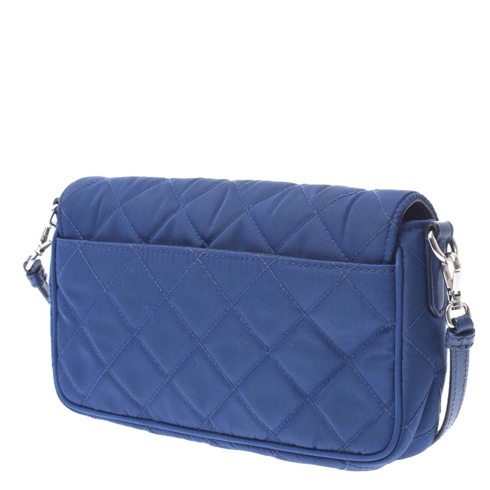 

Prada Blue Nylon Shoulder Bag