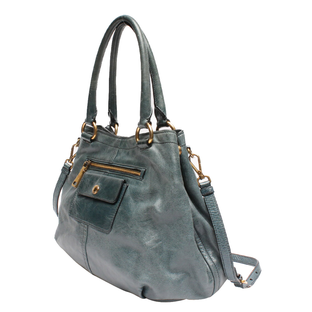 

Prada Grey Leather Tote