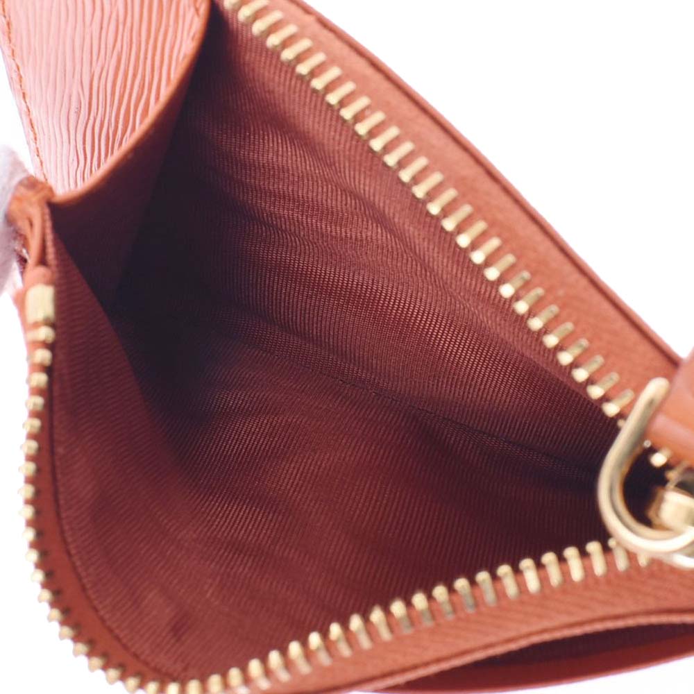 

Prada Orange Leather Wallet