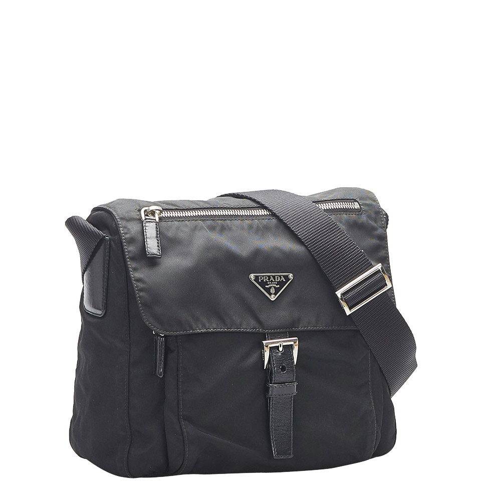

Prada Black Nylon Tessuto Shoulder Bag
