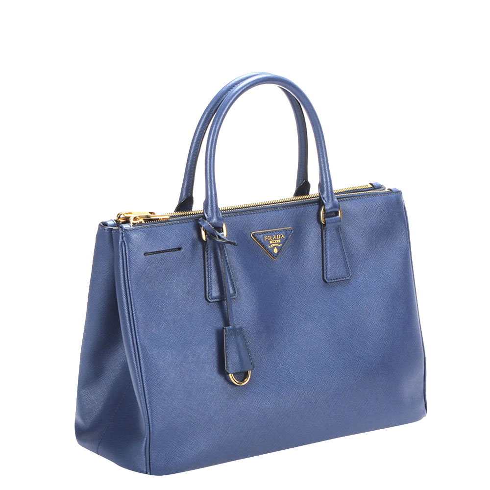 

Prada Blue Saffiano Leather Galleria Tote Bag