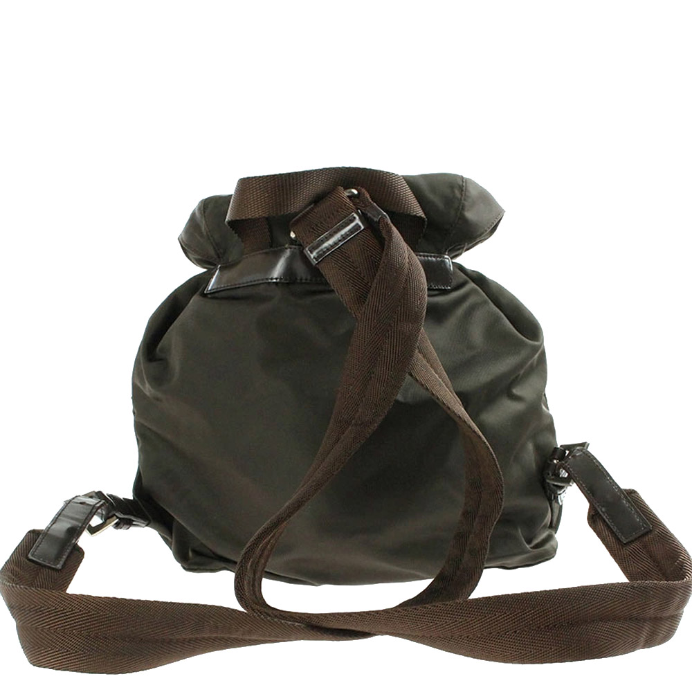 

Prada Brown Nylon Tessuto Backpack