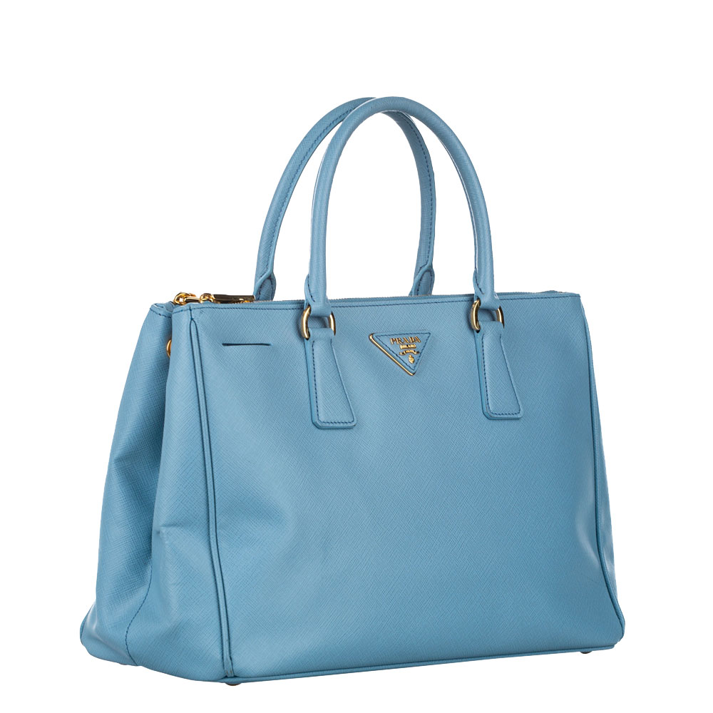 

Prada Blue Saffiano Leather Galleria Tote Bag